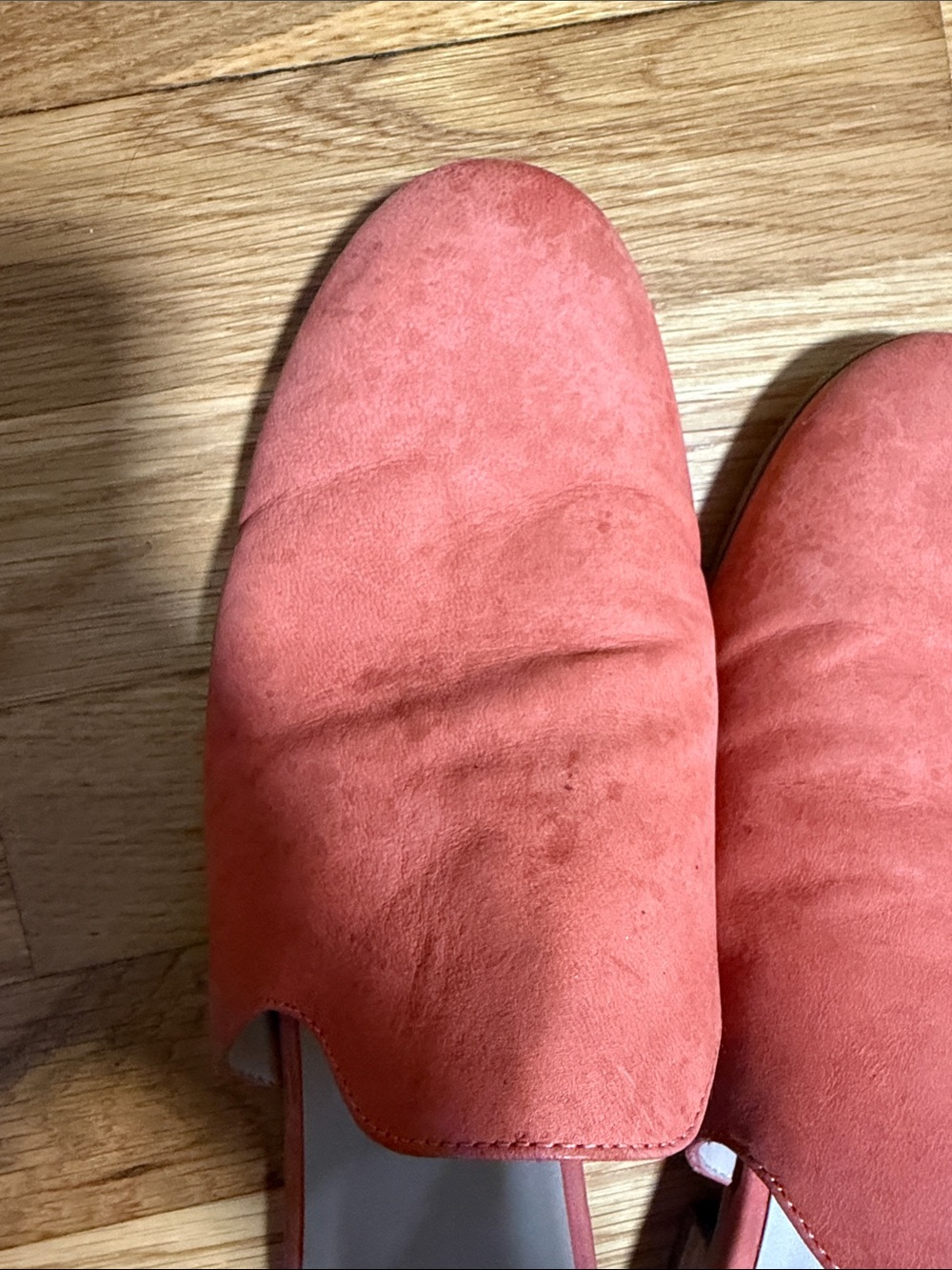 Eileen Fisher Coral Suede Slip-On Mules - Picture 7 of 8